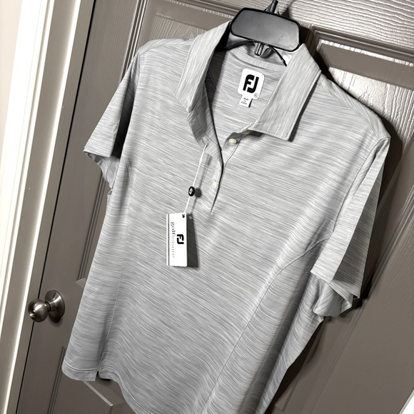 FootJoy Women’s New Space-Dyed Golf Polo Shirt Gray XL - Picture 2 of 12